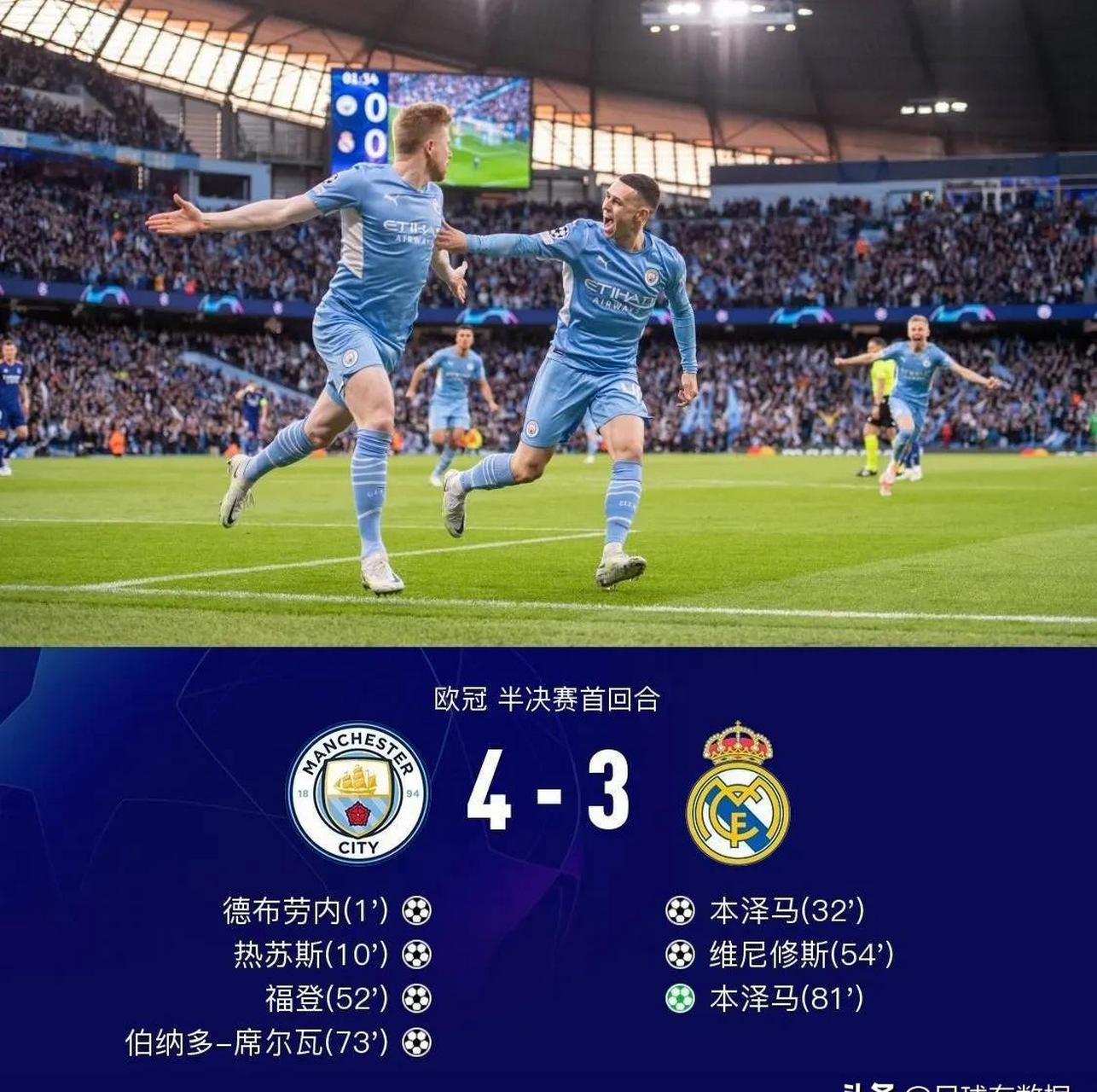本泽马遭遇争议红牌，德布劳内乘势反超比分完成逆转的简单介绍